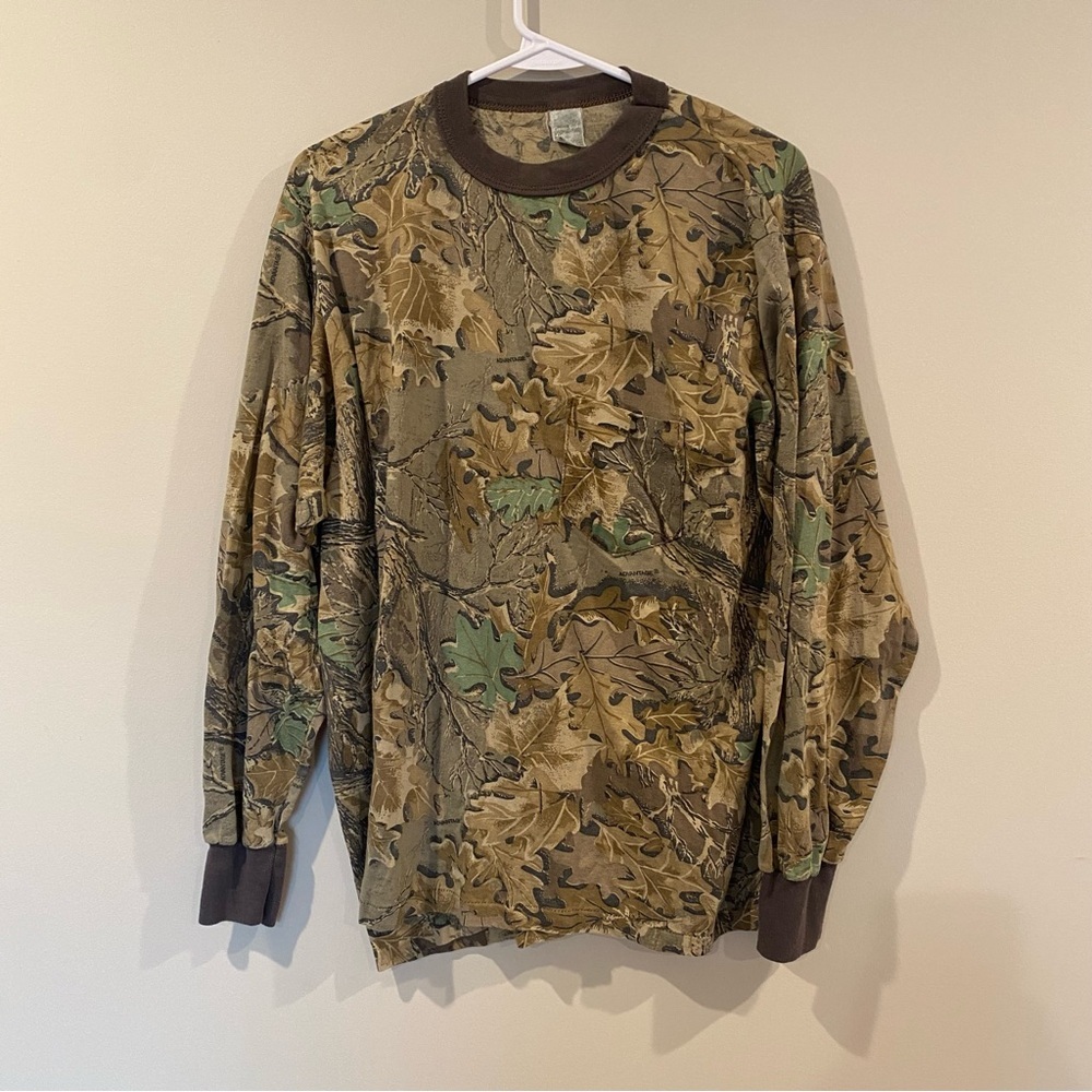 Camouflage Long Sleeve Men's Shirt Size XL